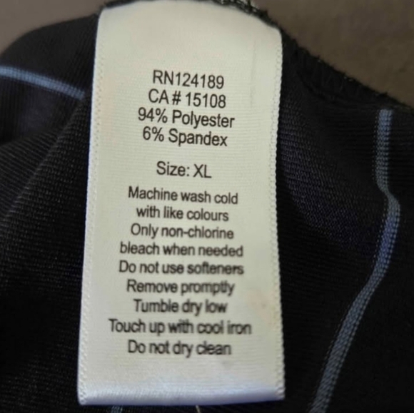 Kirkland Signature Men's Black Striped Performance Golf Polo Shirt Size XL - Picture 4 of 7